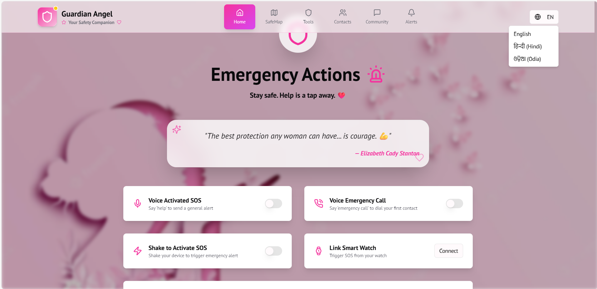 Guardian Angel β Safety Web App
