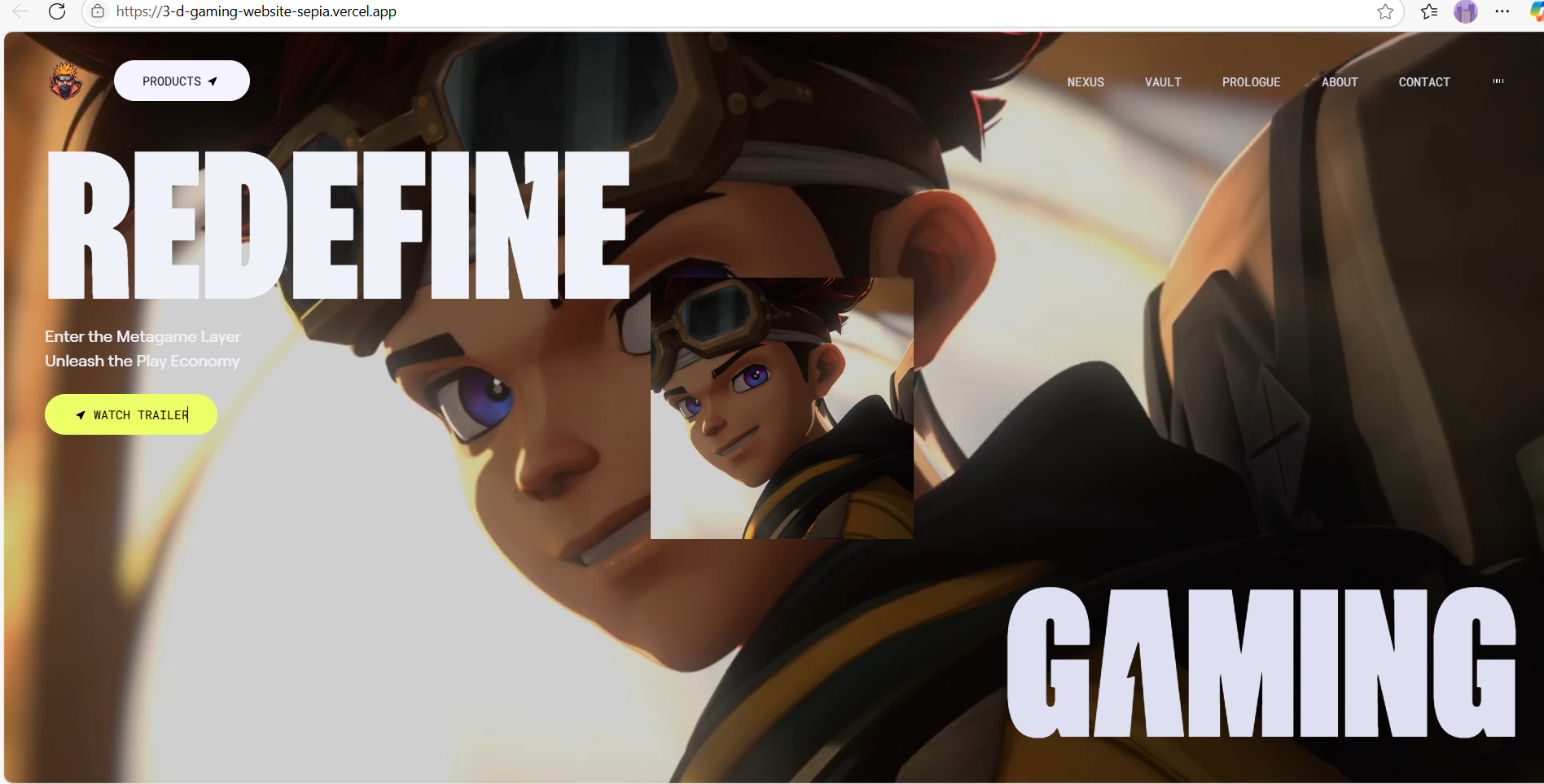 3D Gaming Website